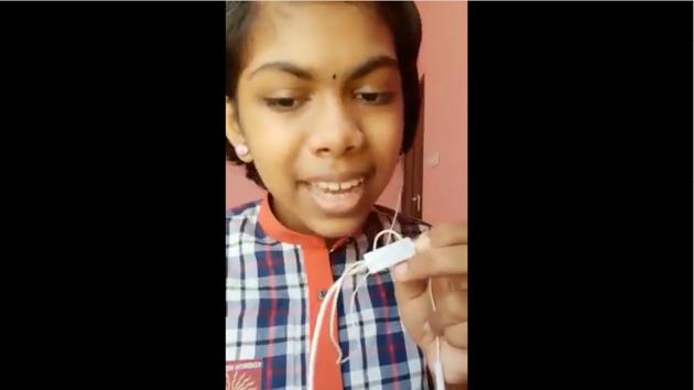 The girl named Devika who hails from Kerala sings the song. (Facebook/@jairamthakurbjp) The girl named Devika who hails from Kerala sings the song. (Facebook/@jairamthakurbjp)