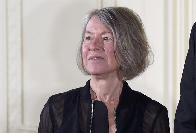American Poet Louise Gluck photographed on September 22, 2016, when she was awarded the 2015 National Humanities Medal during a ceremony in the East Room of the White House in Washington. The 2020 Nobel Prize for literature has been awarded to Gluck. (AP Photo/Susan Walsh) American Poet Louise Gluck photographed on September 22, 2016, when she was awarded the 2015 National Humanities Medal during a ceremony in the East Room of the White House in Washington. The 2020 Nobel Prize for literature has been awarded to Gluck. (AP Photo/Susan Walsh)
