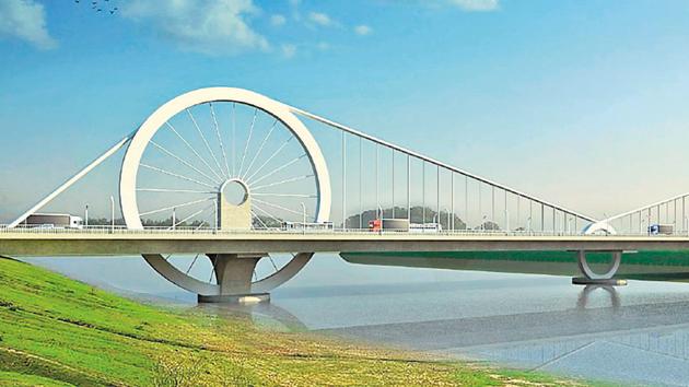 A virtual representation of the proposed bridge. (Photo: Deep Dey, DesignFakt India Pvt Ltd) A virtual representation of the proposed bridge. (Photo: Deep Dey, DesignFakt India Pvt Ltd)