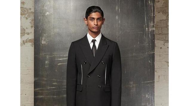 Pratik Shetty in Alexander McQueen. Pratik Shetty in Alexander McQueen.