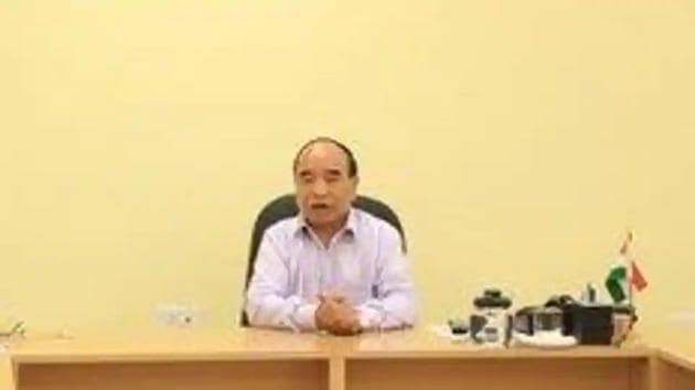 Mizoram chief minister Zoramthanga.(@ZoramthangaCM) Mizoram chief minister Zoramthanga.(@ZoramthangaCM)