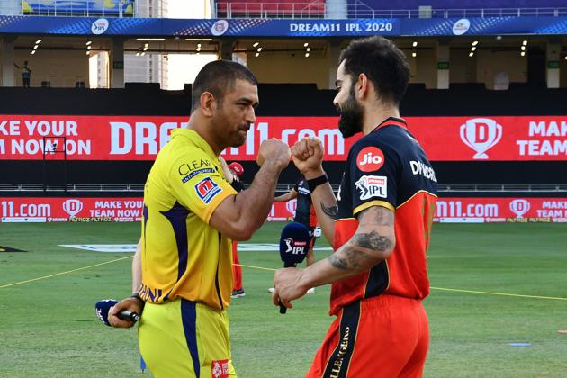 MS Dhoni with Virat Kohli. (IPL/Twitter)