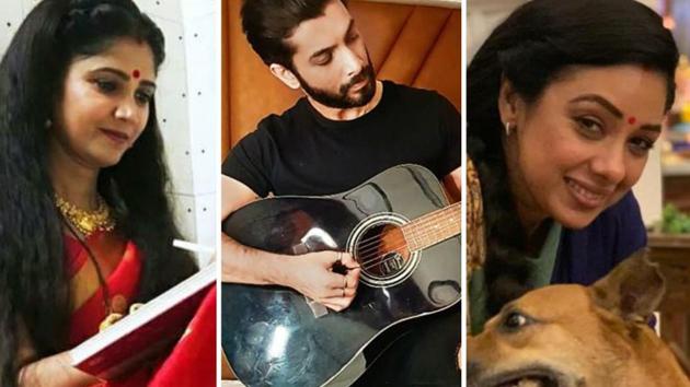 Rupali Ganguli, Sharad Malhotra and Ratan Raajputh says they read, write, play with strays, among others things to unwind during breaks. Rupali Ganguli, Sharad Malhotra and Ratan Raajputh says they read, write, play with strays, among others things to unwind during breaks.