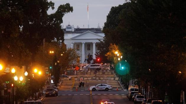 The White House is seen at sunrise at the end of 16th Street Northwest in Washington, US. (REUTERS) The White House is seen at sunrise at the end of 16th Street Northwest in Washington, US. (REUTERS)