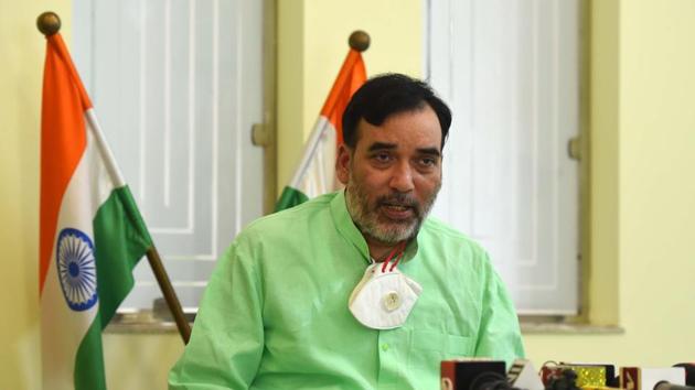 Gopal Rai said the Delhi government wants cooperation not confrontation with other states on the issue of air pollution. (Hindustan Times) Gopal Rai said the Delhi government wants cooperation not confrontation with other states on the issue of air pollution. (Hindustan Times)