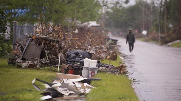 As the 10th named storm to strike the continental US this year, Delta’s arrival snapped a century-old record. (AP) As the 10th named storm to strike the continental US this year, Delta’s arrival snapped a century-old record. (AP)