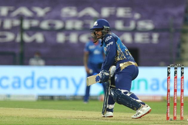 Quinton de Kock hits a shot. (IPL/Twitter)