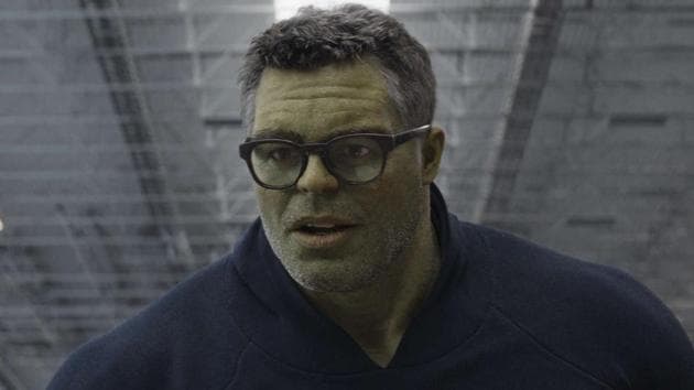 Mark Ruffalo as Smart Hulk in a still from Avengers: Endgame.