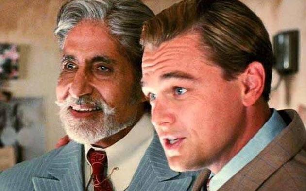 Amitabh Bachchan and Leonardo DiCaprio in The Great Gatsby. (Movie Still)