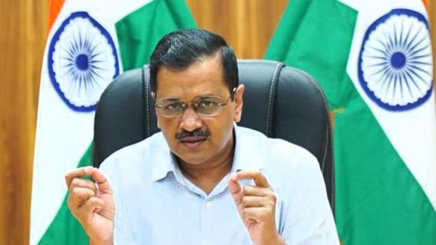 Delhi chief minister Arvind Kejriwal addressing a press conference from his residence in New Delhi on Friday. (HT File Photo) Delhi chief minister Arvind Kejriwal addressing a press conference from his residence in New Delhi on Friday. (HT File Photo)