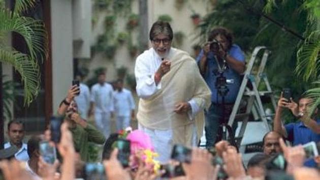 Amitabh Bachchan during a Sunday viewing. (file pic)