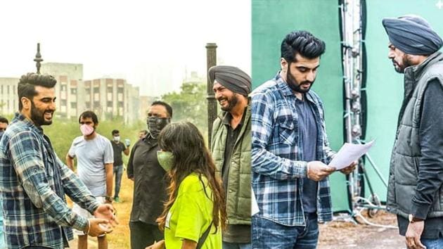 Arjun Kapoor on the sets of his next project. Arjun Kapoor on the sets of his next project.