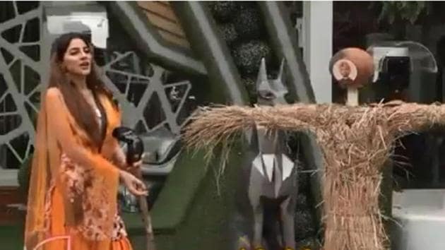 Bigg Boss 14: Nikki Tamboli in a still from the new promo. Bigg Boss 14: Nikki Tamboli in a still from the new promo.