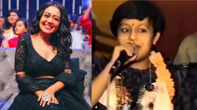 A childhood video of Neha Kakkar has surfaced online.