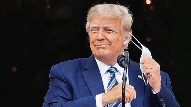 “I am so energized by your prayers and humbled by your support,” Trump said. He was released from the hospital after undergoing treatment for coronavirus last week.(Reuters) “I am so energized by your prayers and humbled by your support,” Trump said. He was released from the hospital after undergoing treatment for coronavirus last week.(Reuters)