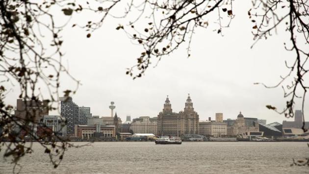 A view of the Liverpool skyline along River Mersey on October 12. The UK is the worst hit in Europe by Covid-19 with the official Covid-19 death toll at 42,875. However, the measures announced on October 12 only apply to England. (Phil Noble / REUTERS)