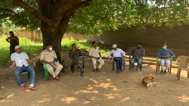 A police team has been deployed at the village in Gumla district to maintain peace.(HT PHOTO)