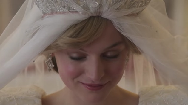 Emma Corrin as Princess Diana. Emma Corrin as Princess Diana.