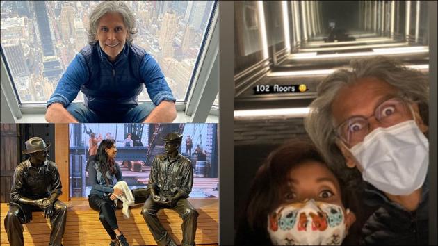 Milind Soman-Ankita Konwar take fans through a virtual tour of the New York City (Instagram/milindrunning/ankita_earthy) Milind Soman-Ankita Konwar take fans through a virtual tour of the New York City (Instagram/milindrunning/ankita_earthy)