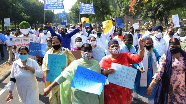There has been an outrage against incidents of rape and police apathy after the recent Hathras gang rape case. (HT Photo) There has been an outrage against incidents of rape and police apathy after the recent Hathras gang rape case. (HT Photo)