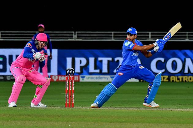Dubai: Delhi Capitals captain Shreyas Iyer during the Indian Premier League (IPL) cricket match against Rajasthan Royals, at the Dubai International Cricket Stadium in Dubai, Wednesday, Oct. 14, 2020. (PTI Photo/Sportzpics for BCCI)(PTI14-10-2020_000223A) (PTI)