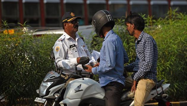 “We thought talking politely and gently will be very helpful for better communication between policemen and citizens,” joint commissioner of police (traffic) Yashashvi Yadav.(HT Archive)