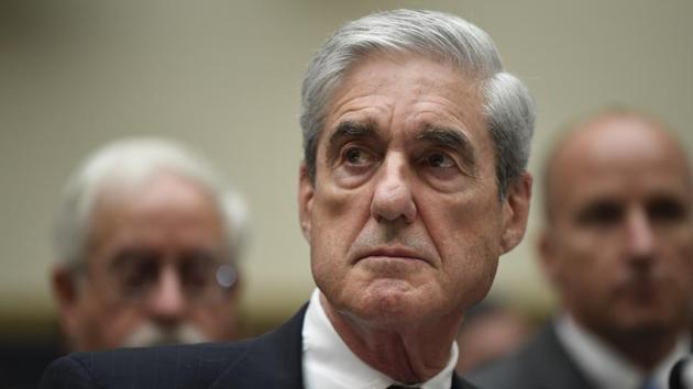 In this July 24, 2019, file photo former special counsel Robert Mueller testifies on Capitol Hill in Washington before the House Judiciary Committee hearing on his report on Russian election interference.(AP) In this July 24, 2019, file photo former special counsel Robert Mueller testifies on Capitol Hill in Washington before the House Judiciary Committee hearing on his report on Russian election interference.(AP)