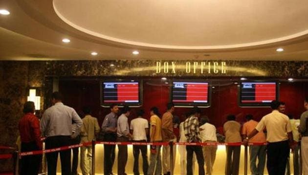 Outside the cinema halls, masks have also been arranged for visitors entering the food gallery keeping in mind social distancing measures. (ANI Photo) Outside the cinema halls, masks have also been arranged for visitors entering the food gallery keeping in mind social distancing measures. (ANI Photo)
