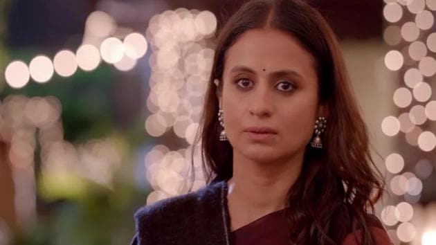 Actor Rasika Dugal in a still from web series Out of Love, which is an adaption of British drama series Doctor Foster.