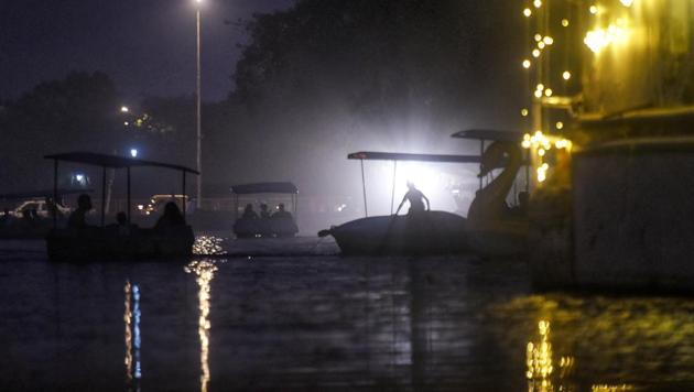A view of the India Gate Boat Club in New Delhi (Photo by Amal KS/Hindustan Times) A view of the India Gate Boat Club in New Delhi (Photo by Amal KS/Hindustan Times)