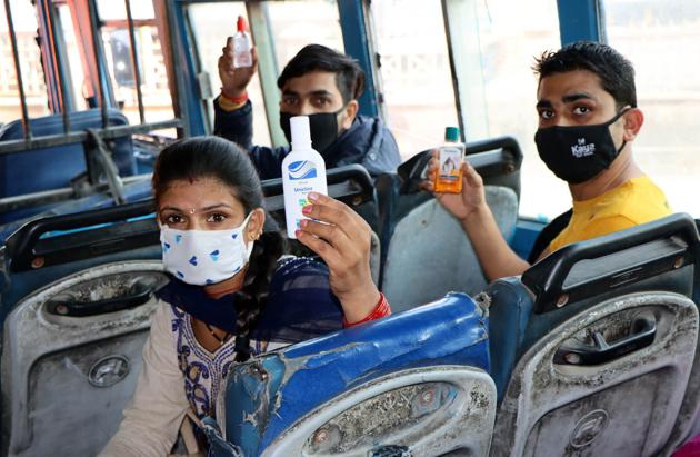 Officials said adequate arrangements have been made to ensure social distancing and sanitisation. Also, the standard operating procedure is being adhered to. (Birbal Sharma/HT) Officials said adequate arrangements have been made to ensure social distancing and sanitisation. Also, the standard operating procedure is being adhered to. (Birbal Sharma/HT)
