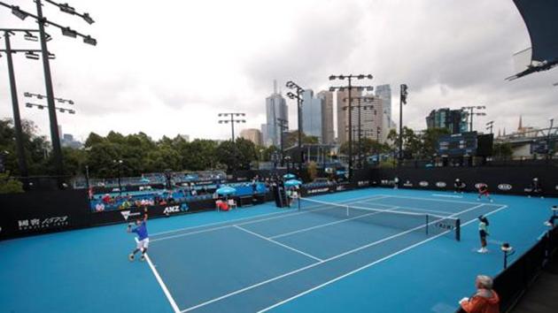 The Australian Open courts.(REUTERS)