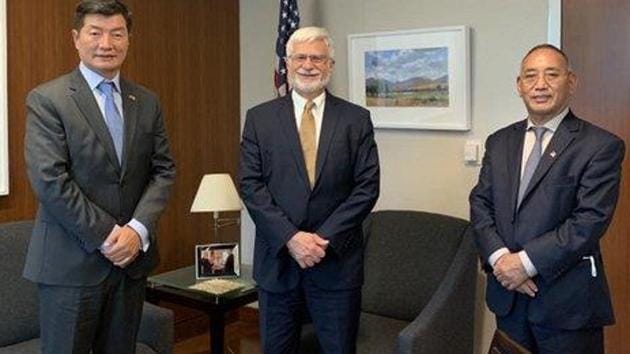 Sangay was among the first persons whom Destro met following his appointment to the special position on Tibet by the Trump administration on Wednesday. (Photo: @Drlobsangsangay)