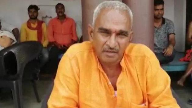 BJP MLA Surendra Singh who blamed women’s lack of values for rapes after Hathras incident has now extended support to the accused of Ballia firing. (ANI)