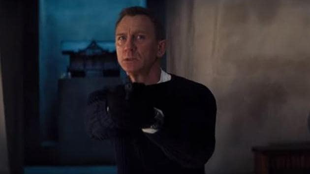 Daniel Craig as James Bond in a still from No Time to Die.