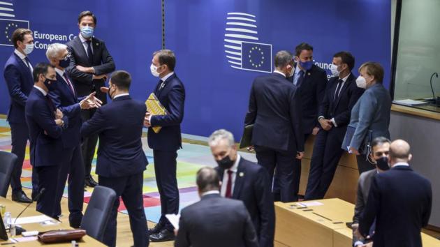 According to the meeting’s conclusions, leaders will try to find a consensus during another meeting to be held in December, ahead of the adoption of the first-ever European climate law.(AP Photo)