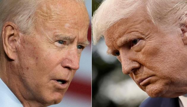 A combination of file photos of Joe Biden and Donald Trump. (AFP) A combination of file photos of Joe Biden and Donald Trump. (AFP)