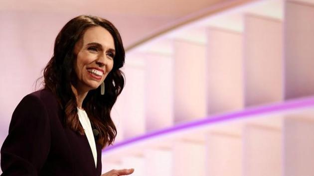 New Zealand Prime Minister Jacinda Ardern participates in a televised debate with National leader Judith Collins at TVNZ in Auckland, New Zealand. (REUTERS) New Zealand Prime Minister Jacinda Ardern participates in a televised debate with National leader Judith Collins at TVNZ in Auckland, New Zealand. (REUTERS)