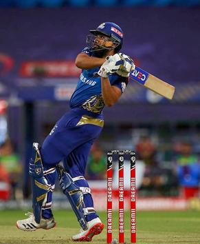 Abu Dhabi: Mumbai Indians (MI) batsman Rohit sharma plays a shot during Indian Premier League (IPL) cricket match against Kolkata Knight Riders, at Sheikh Zayed Stadium in Abu Dhabi, Friday, Oct. 16, 2020. (PTI Photo/Sportzpics for BCCI)(PTI16-10-2020_000203B) (PTI)
