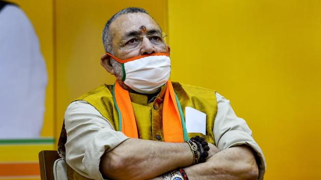 File photo: Union minister Giriraj Singh (PTI Photo/Kamal Singh) File photo: Union minister Giriraj Singh (PTI Photo/Kamal Singh)