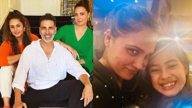 Lara Dutta’s daughter Sara had also accompanied her and her BellBottom co-star Akshay Kumar to Scotland.