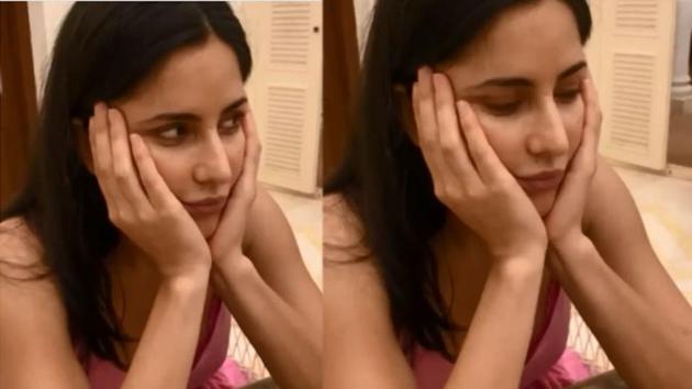 Katrina Kaif after losing a game.