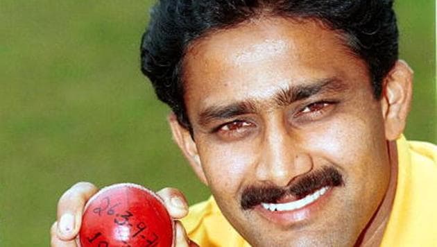 Anil Kumble with the ball that got him his ‘Perfect 10’ (Getty Images) Anil Kumble with the ball that got him his ‘Perfect 10’ (Getty Images)