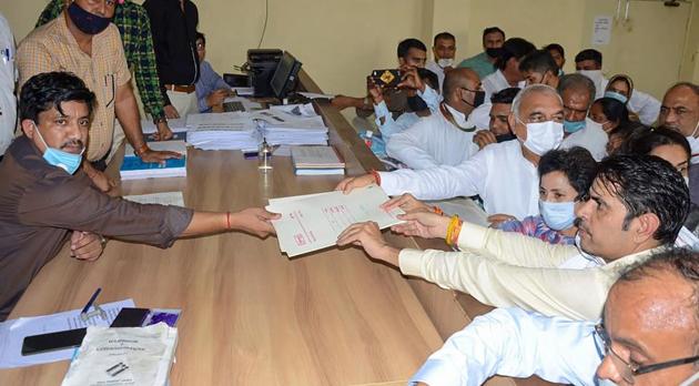 The Baroda seat had fallen vacant after the demise of Congress MLA Sri Krishan Hooda. (PTI) The Baroda seat had fallen vacant after the demise of Congress MLA Sri Krishan Hooda. (PTI)