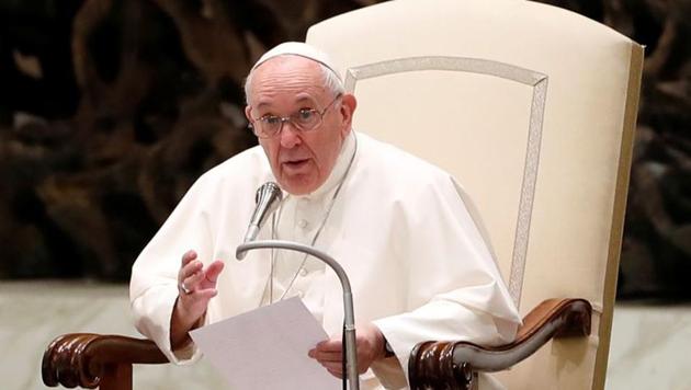 Pope Francis holds the weekly general audience at Aula Paolo VI, at the Vatican. (REUTERS) Pope Francis holds the weekly general audience at Aula Paolo VI, at the Vatican. (REUTERS)