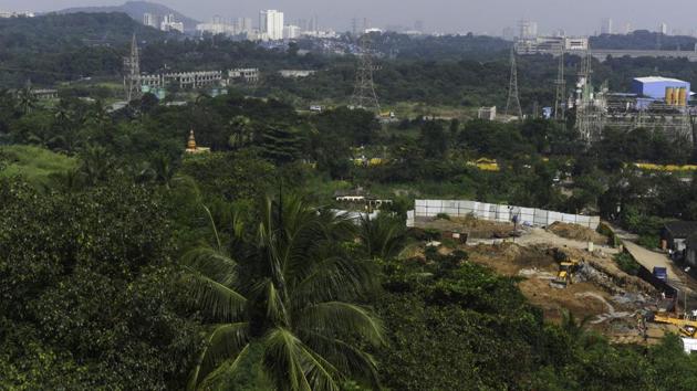 The land filling at the 33-hectare metro car shed site at Aarey Colony, recently shifted to Kanjurmarg, had altered the natural course of the Mithi River, said a report.(Hindustan Times)