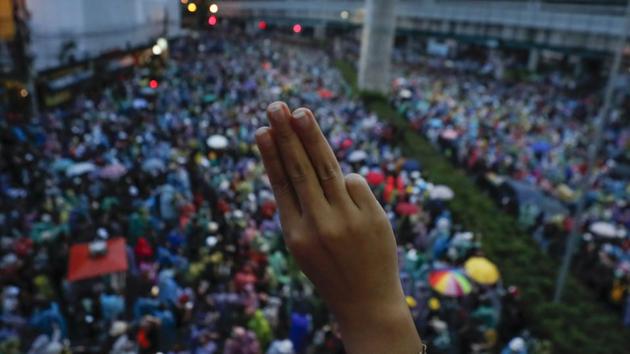 The protesters are calling for Prime Minister Prayuth Chan-ocha to leave office, the constitution to be amended to make it more democratic and the nation’s monarchy to undergo reform.(Photo: AP)