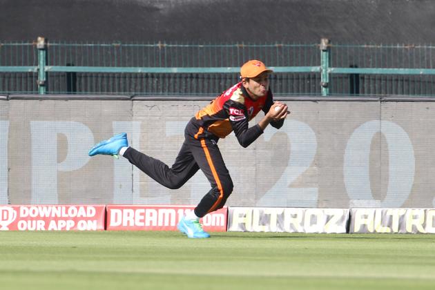Priyam Garg takes a catch. (IPL/Twitter)