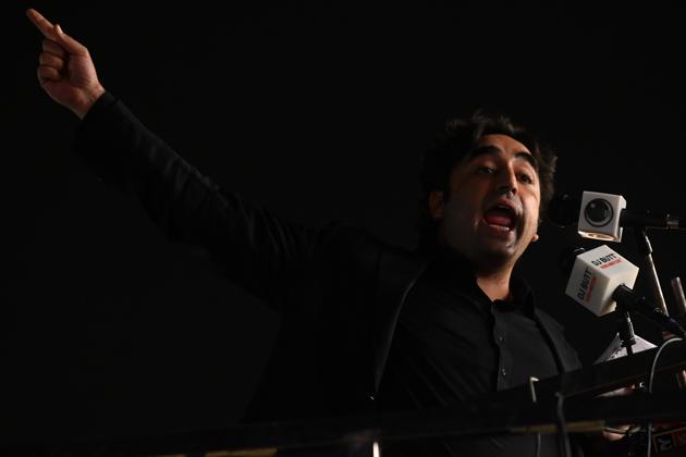 In picture - Bilawal Bhutto Zardari, chairman of the Pakistan Peoples Party gestures while he speaks in the first public rally of opposition parties in Gujranwala city (AFP) In picture - Bilawal Bhutto Zardari, chairman of the Pakistan Peoples Party gestures while he speaks in the first public rally of opposition parties in Gujranwala city (AFP)