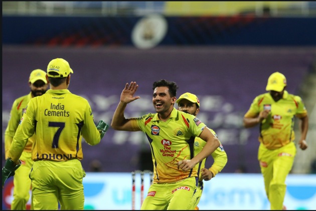 Chennai Super Kings celebrate. (IPL/Twitter)